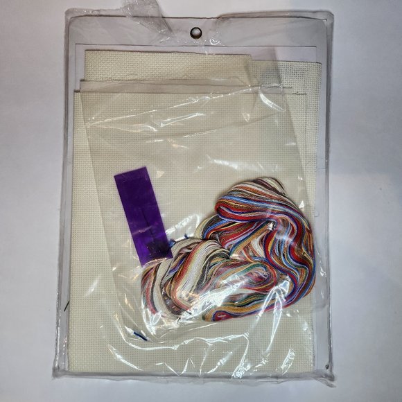 Vintage 1993 Bucilla Cross Stitch Christmas Stocking Kit - 83035 Santa Collage - Picture 2 of 3